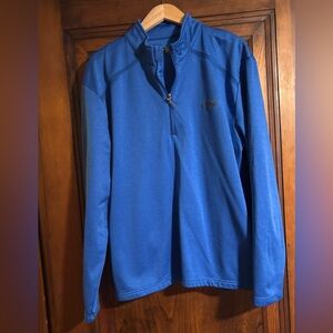 Callaway Vibrant Blue Mens Performance Pullover Golf Shirt